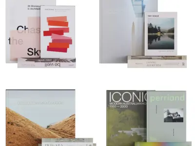 Set of Books 02 3D model