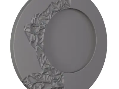 Mercury Mirror Black Gold  by Phillips Collection 3D model