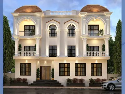 Residential Building -classical 3D model
