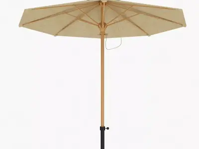 Patio Umbrella Low-poly 3D model