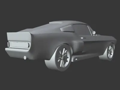 Mustang Shelby GT500 Wall-mounted 3D print model