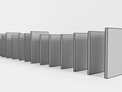 Vintage Paperback Crime Noir Books Low-poly 3D model