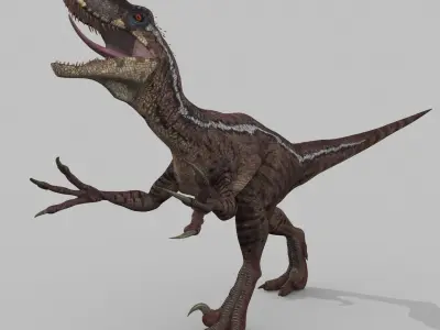 Extreme Raptor Collection - 8K - Animated 3D model