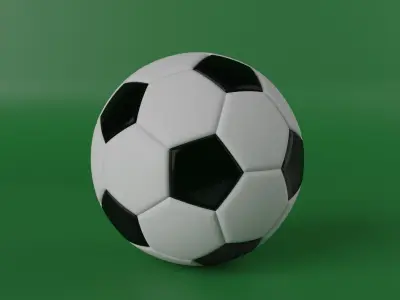 Soccer Ball Low-poly 3D model