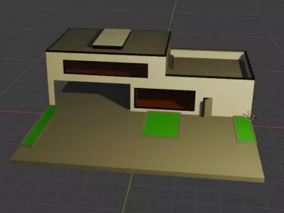 house without interior price one dollar 3D model