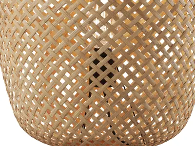 Katia Table Lamp in Bamboo 3D model