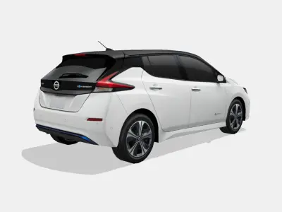 Nissan Leaf 2018 Low-poly 3D model