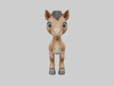 Babyhorse Model 1 Low-poly 3D model