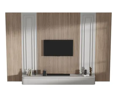 Modern TV Wall 030 3D model
