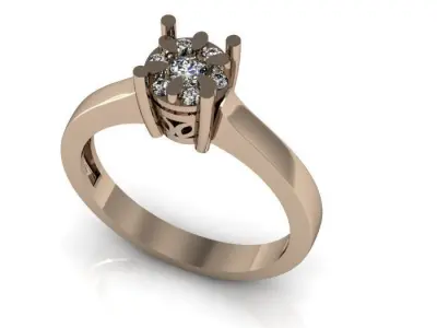 wadding ring 3D print model