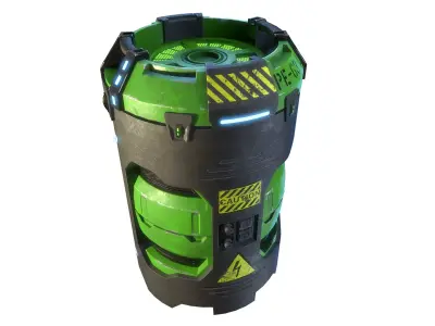 Energy Cell Free low-poly 3D model