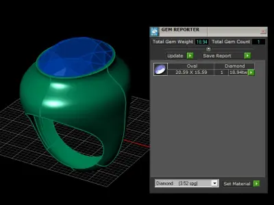 LUXURY RUBY MEN RING 3D PRINTABLE MODEL 3D print model