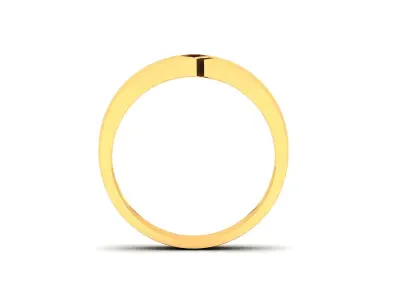 Band 3dm Render Details gold ring with ruby stone 3D print model