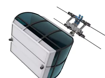 Ski lift gondola   3D model