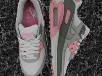 NIKE AIR MAX 3D SHOES - PINK Low-poly 3D model