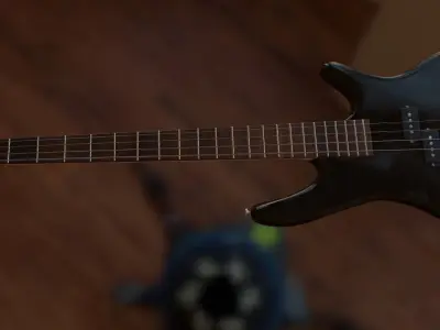 Ibanez Bass Guitar  Low-poly 3D model