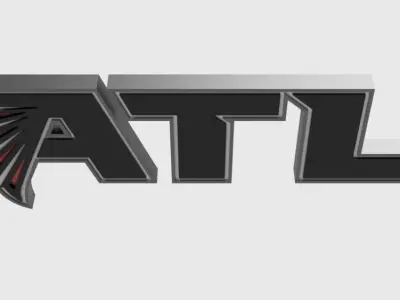 Atlanta Falcons FC 2nd logo  3D model