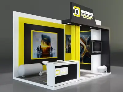 Booth Exhibition Stand a199  3D model