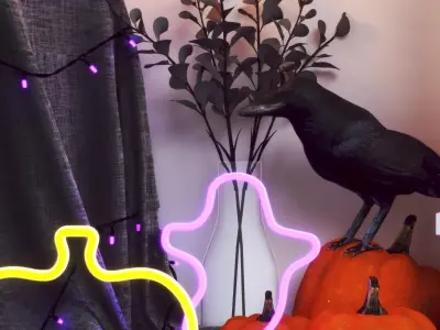 KUSTFYR Halloween decorations and decor IKEA 3D model