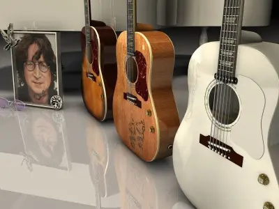 Gibson John Lennon 3D model