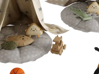 Children Room Set 9 Canopy Set 3D model