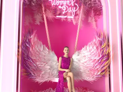 2010 Women Photobooth 3D model