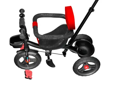 Kids Tricycle 3d Model 3D model