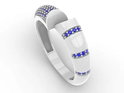 Jewelry Diamond Ring Model RG71 Free 3D print model