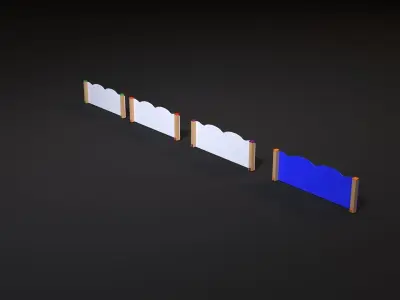 playground fencing 3D model