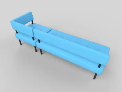 Sofa set 3D model purchase