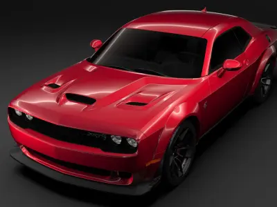 Dodge Challenger SRT Hellcat Widebody 2018 3D model