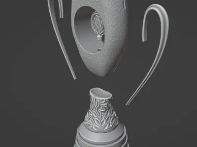 Greek Soccer Trophy - Exquisite 3d replica 3D print model