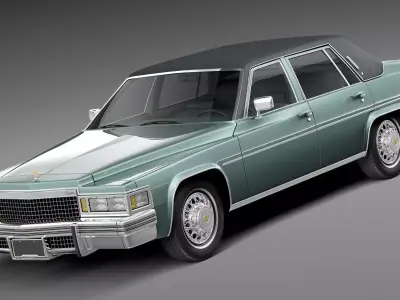 Cadillac DeVille Sedan 1977 3D model