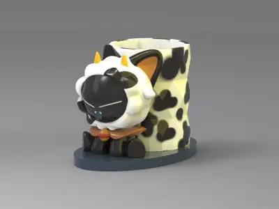 Luo Xiaohe - Taurus - Pen Holder 3D print model