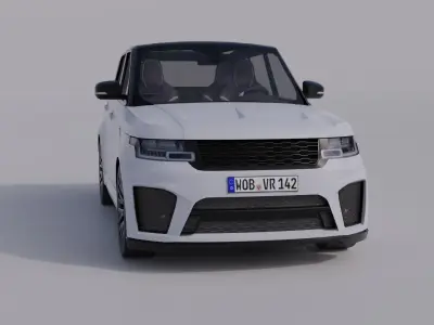 Generic Luxury SUV 3 Low-poly 3D model