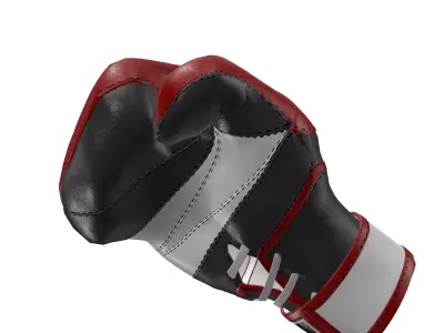 Realistic Boxing Gloves 3D Model Low-poly 3D model