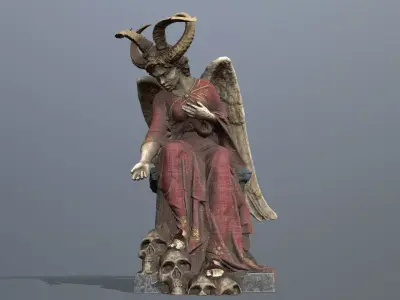 Woman Angel Low-poly 3D model