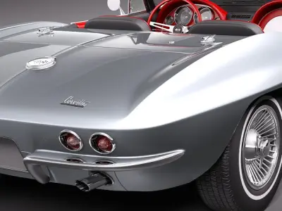 Chevrolet Corvette C2 Convertible 3D model