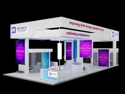 Booth Exhibition Stand a539 3D model