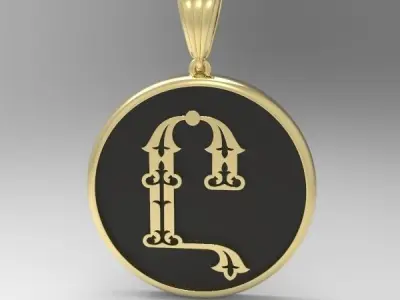 Decorative Letter Y 3D print model