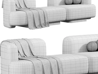 POP SOFA Delcourt Collection by kookudesign 3D model