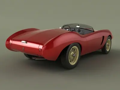 Aston-Martin DB2 4 Spider Competizione 3D model