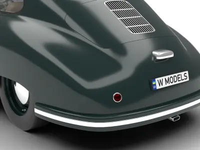 Porsche 356 2 Coupe 1948  3D model