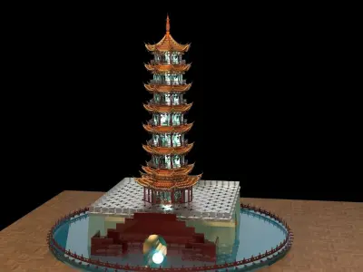 Chinese tower   3D model