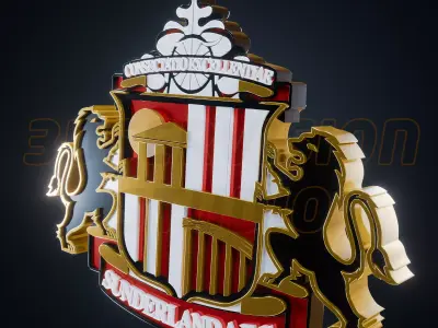 Sunderland FC logo - Cinematic - 3D print 3D model