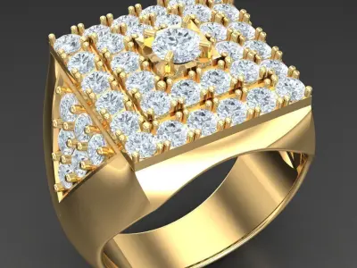 Luxury Men Rings Designs 6MR068 3D print model