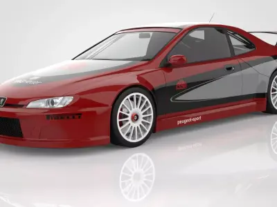 Peugeot 406 Coupe Silhouette  3D model