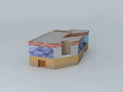 Tunnel table 3D model