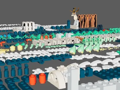 PixelBricks3D - Lego Elf Club House  3D print model