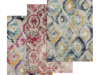 Rug Set 2100 3D model